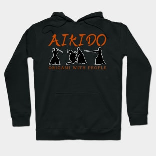 Aikido Origami With People Martial Art Combat Sports Hoodie